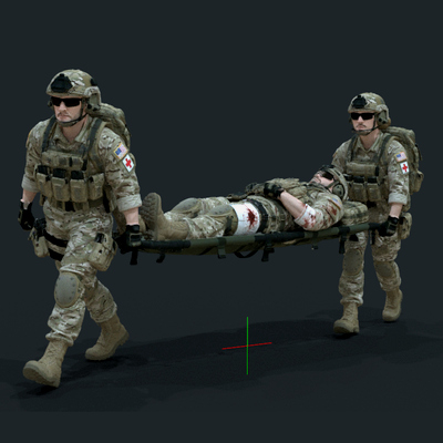 Army US Soldier 4 Evacuation