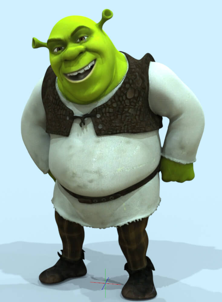 Character " Shrek " Daz Content