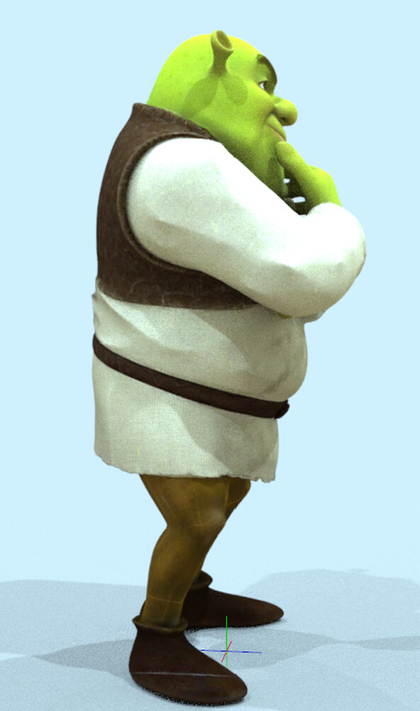Character &quot Shrek &quot Thinker Daz Content