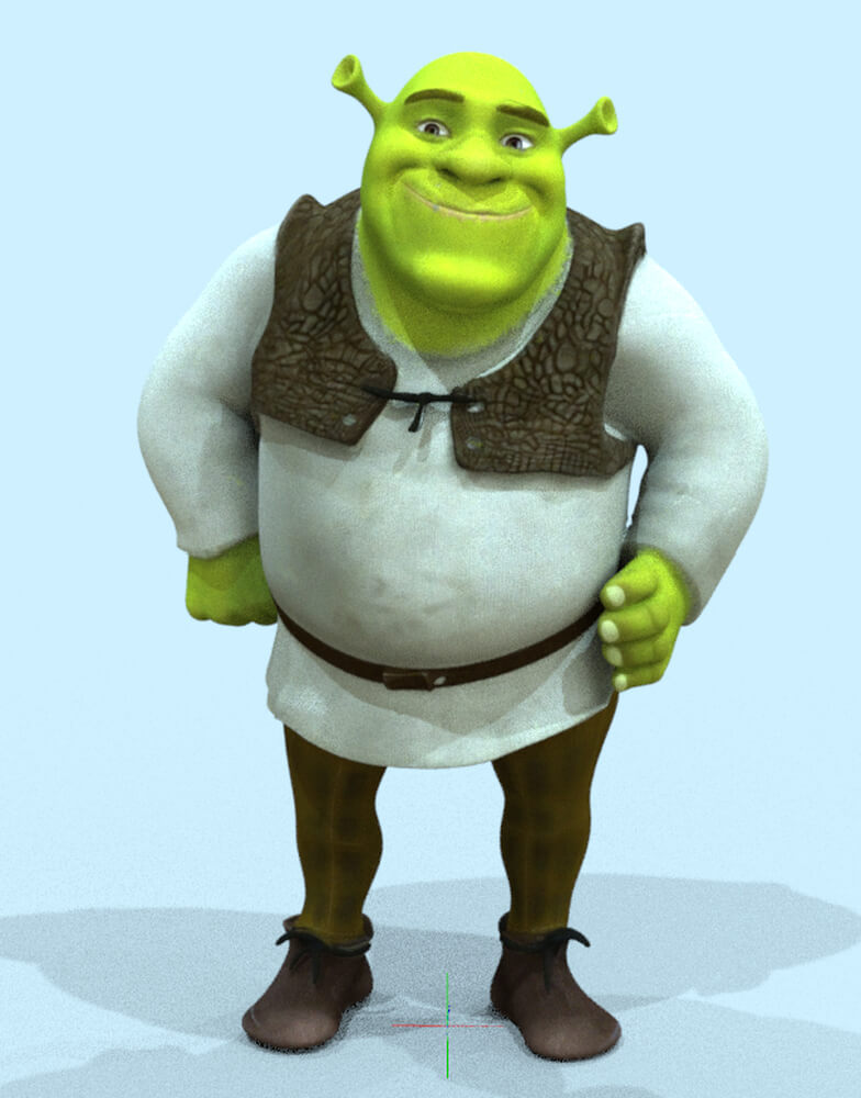 Character &quot Shrek &quot Smile Daz Content