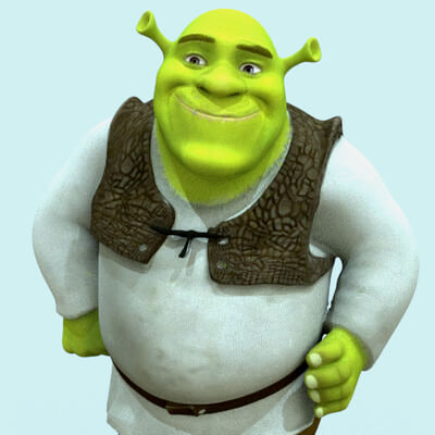 Character " Shrek " Smile