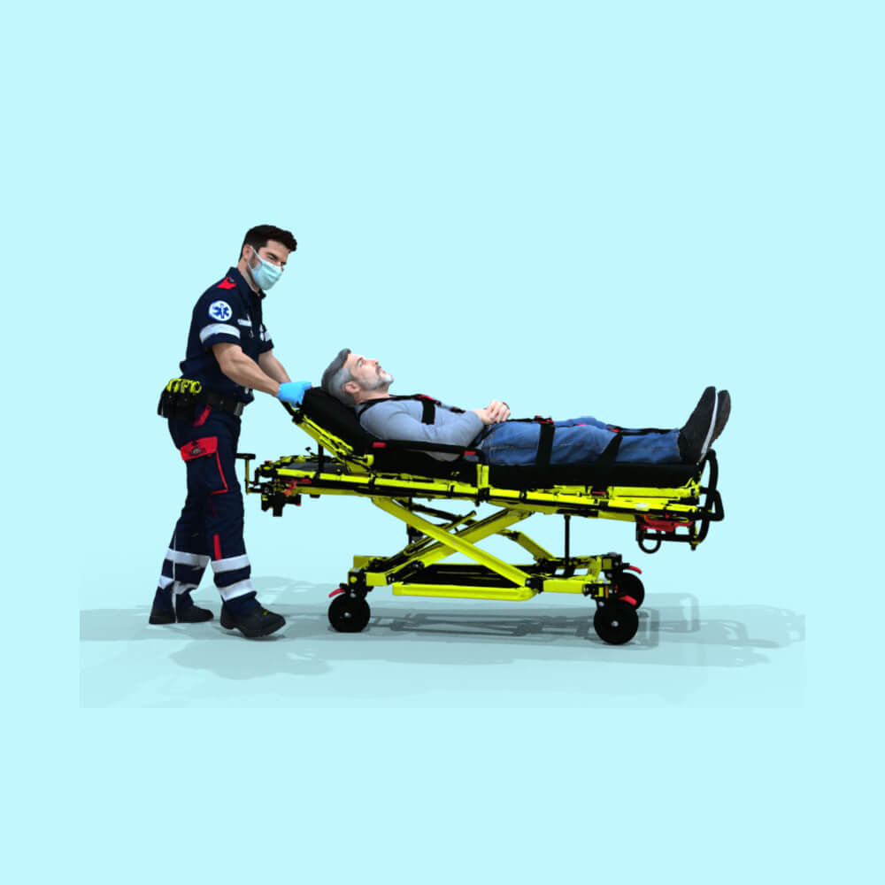 Emergency Nurse Male with Stretcher Daz Content