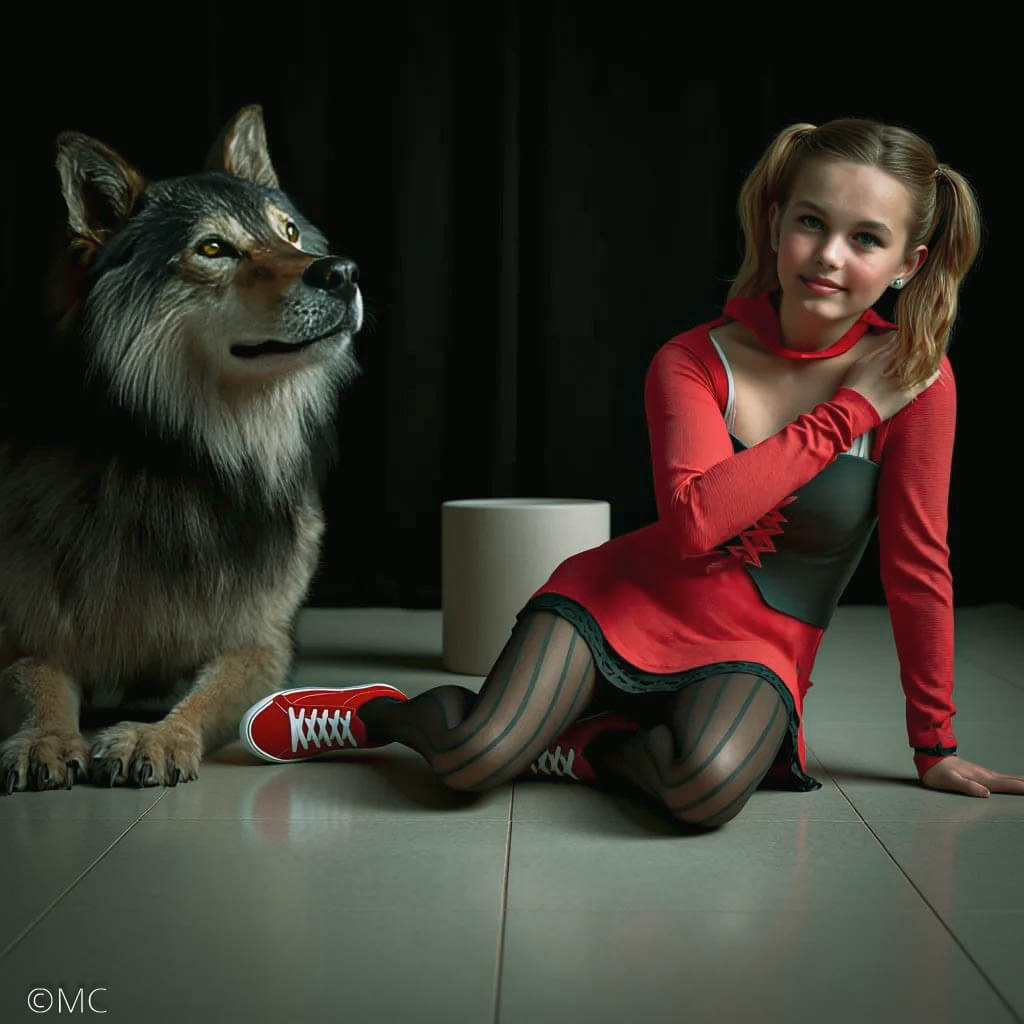 The Character Is Red Riding Hood 3D Render, Digital Artwork by MC3D57