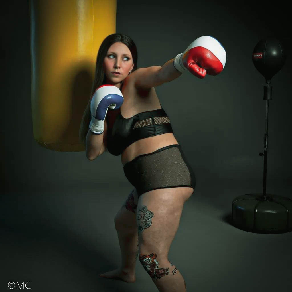 The Character of Fantasy Beauty Boxing 3D Render, Digital Artwork by MC3D57