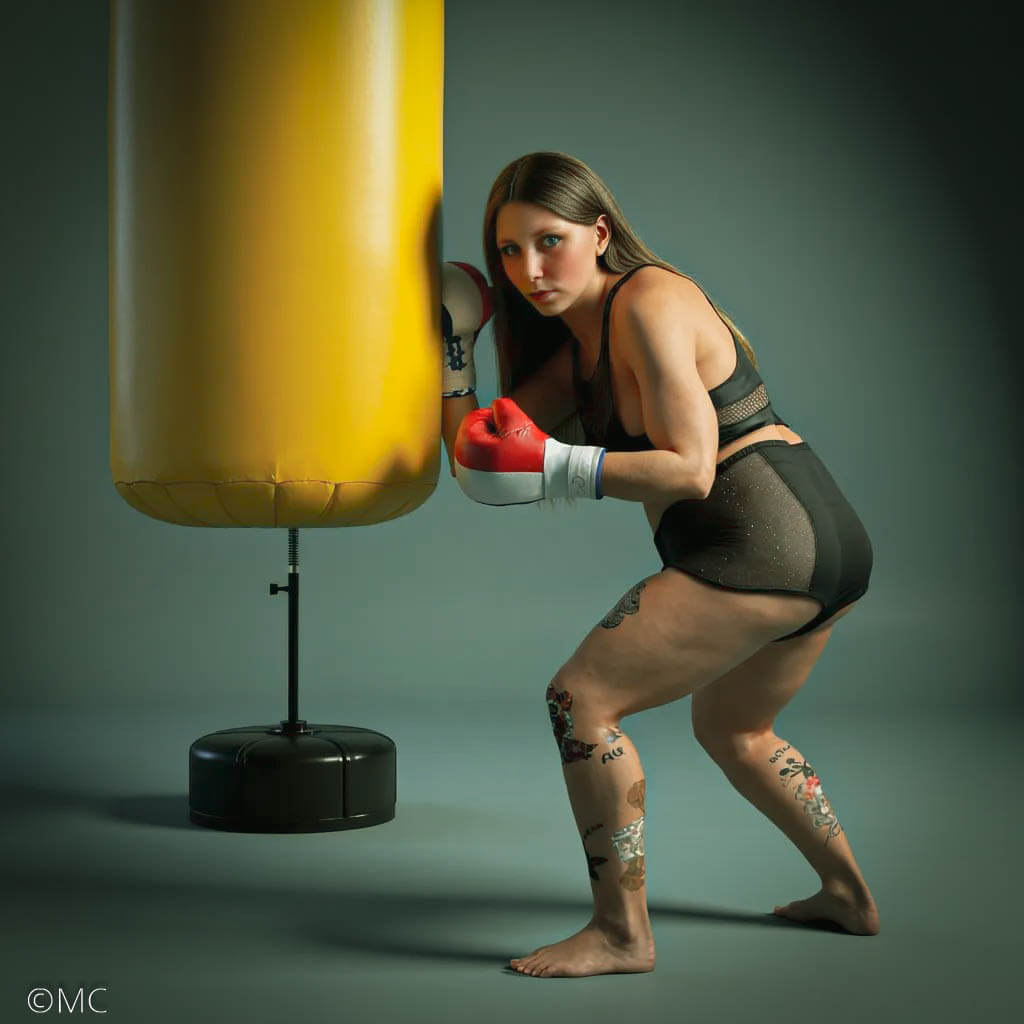 The Character of Fantasy Beauty Boxing 3D Render, Digital Artwork by MC3D57