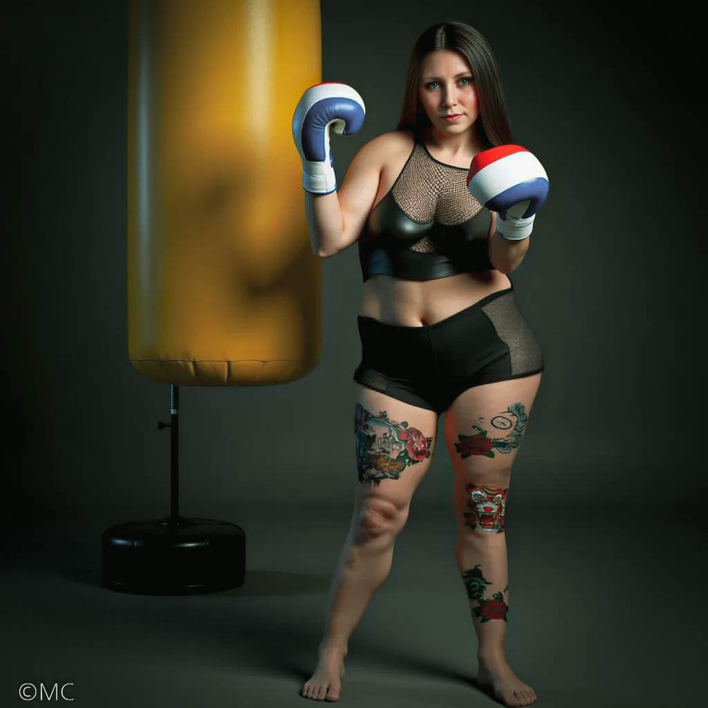 The Character of Fantasy Beauty Boxing 3D Render, Digital Artwork by MC3D57