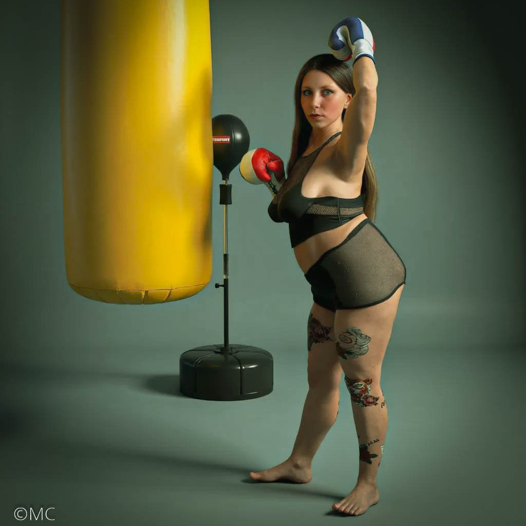 The Character of Fantasy Beauty Boxing 3D Render, Digital Artwork by MC3D57