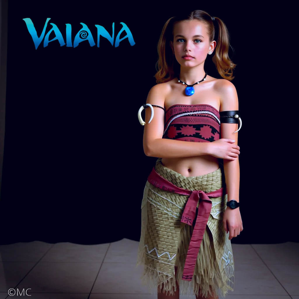 The Character of Vaiana 3D Render, Digital Artwork by MC3D57