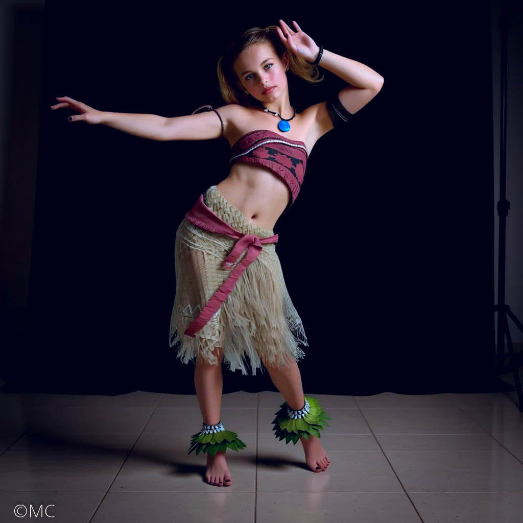 The Character of Vaiana 3D Render, Digital Artwork by MC3D57