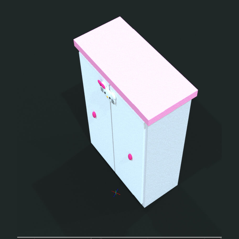 Hello Kitty Cupboard Daz Content