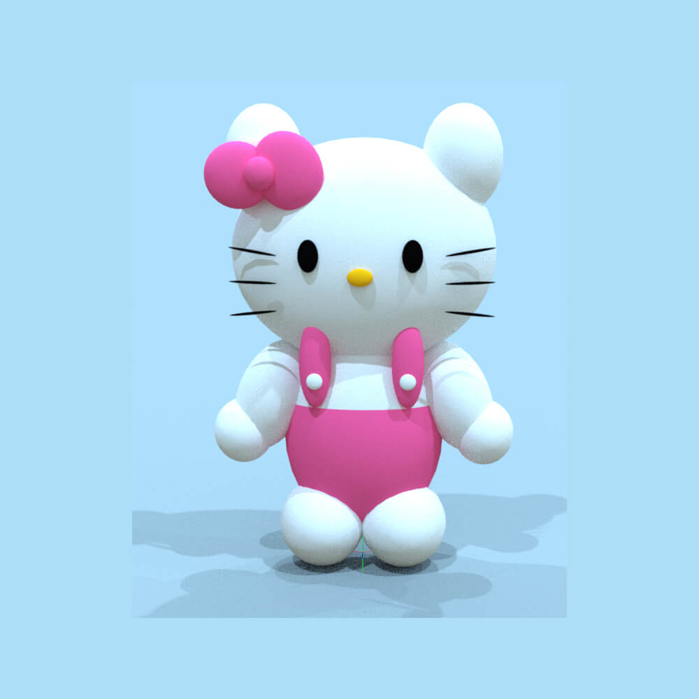 Hello Kitty Overalls Daz Content