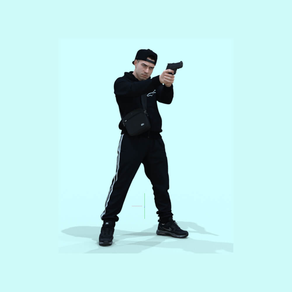 Man with a Weapon Daz Content
