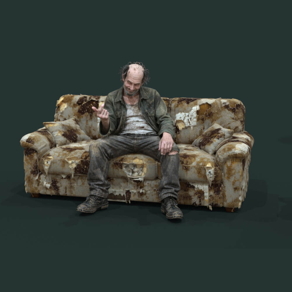 Psychopath Series 1 Man Sit 2 Installable Figure Daz Content
