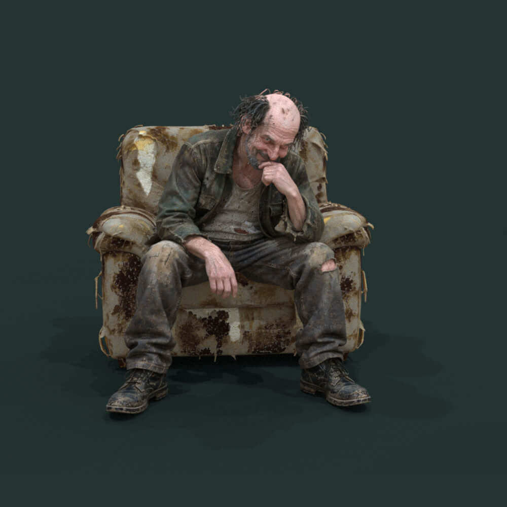 Psychopath Series 1 Man Sit 3 Installable Figure Daz Content