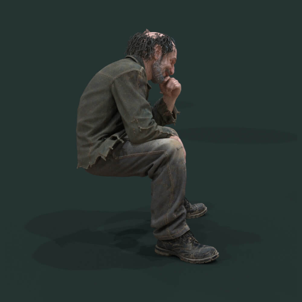 Psychopath Series 1 Man Sit 3 Installable Figure Daz Content