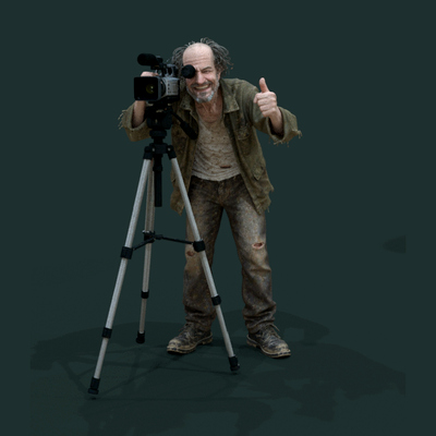 Psychopath Series 1 Man Stand with Camera 1990 2 Daz Content