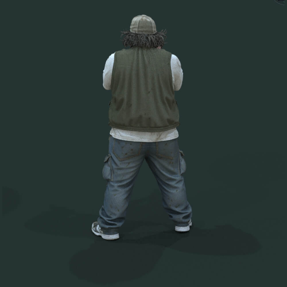 Psychopath Series 1 Man Stand with Camera 1990 Daz Content