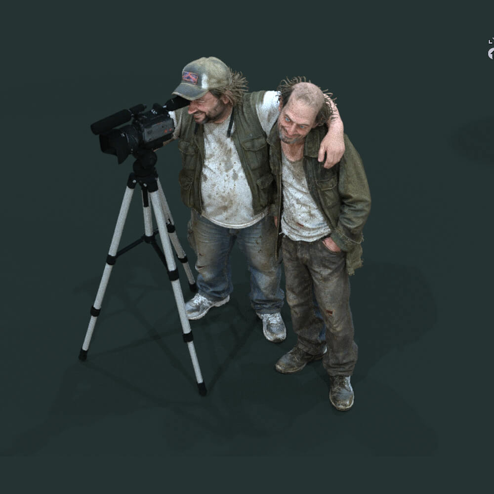 Psychopath Series 2 Man Stand with Camera 1990 Daz Content
