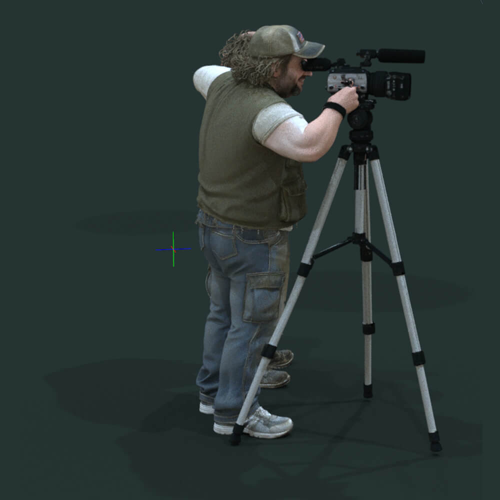 Psychopath Series 2 Man Stand with Camera 1990 Daz Content