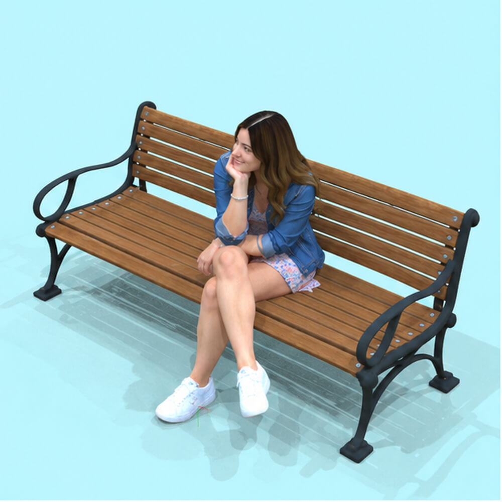 Street Female Only Sitting Installable Figure Daz Content