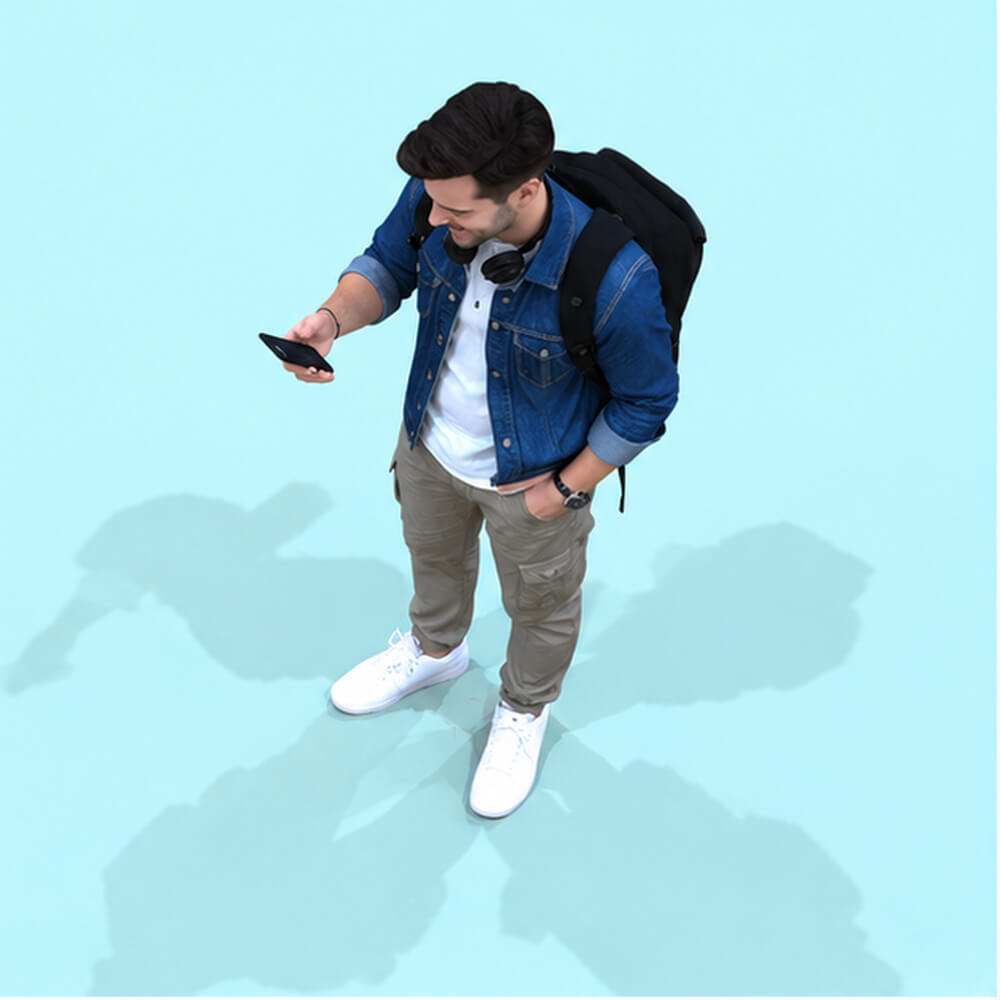 Street Man and Phone Daz Content