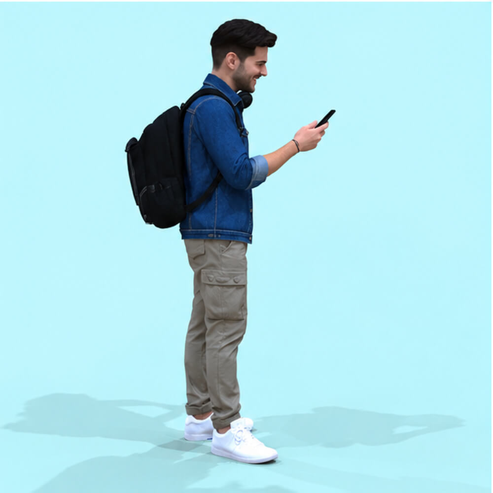 Street Man and Phone Daz Content