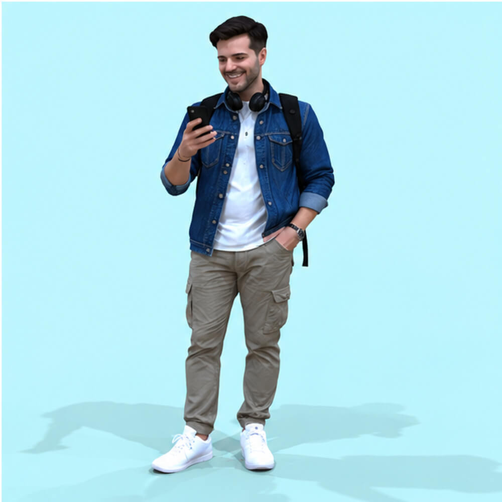 Street Man and Phone Daz Content