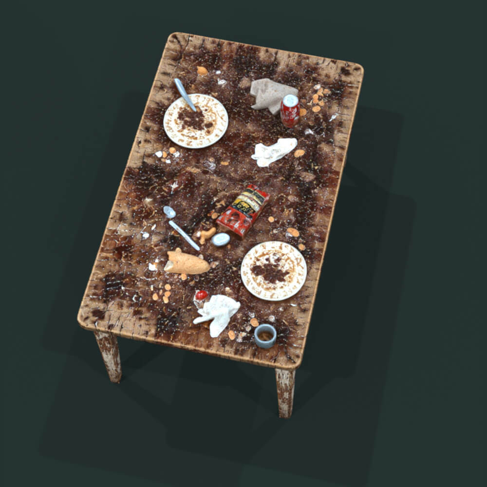 Table Old Dirty Daz Content