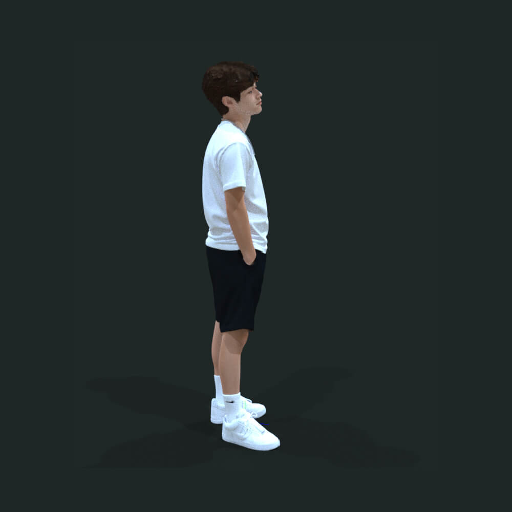 Teenager Stand Boy and Short Daz Content