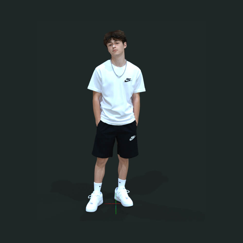 Teenager Stand Boy and Short Daz Content