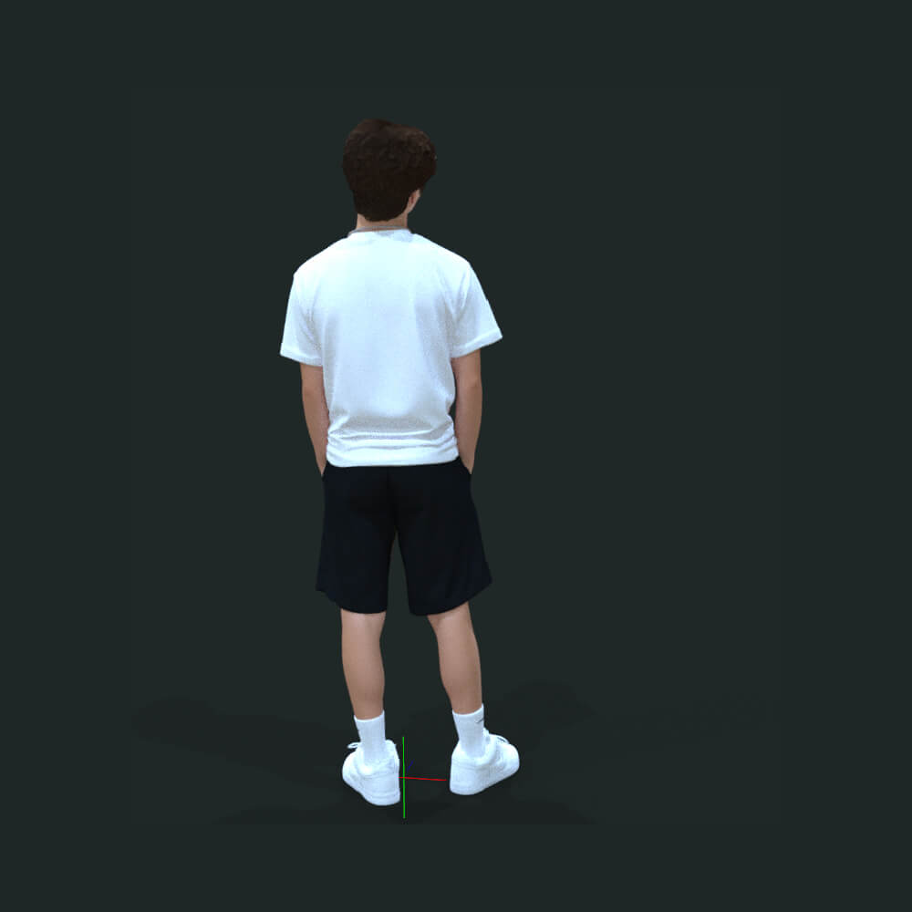 Teenager Stand Boy and Short Daz Content