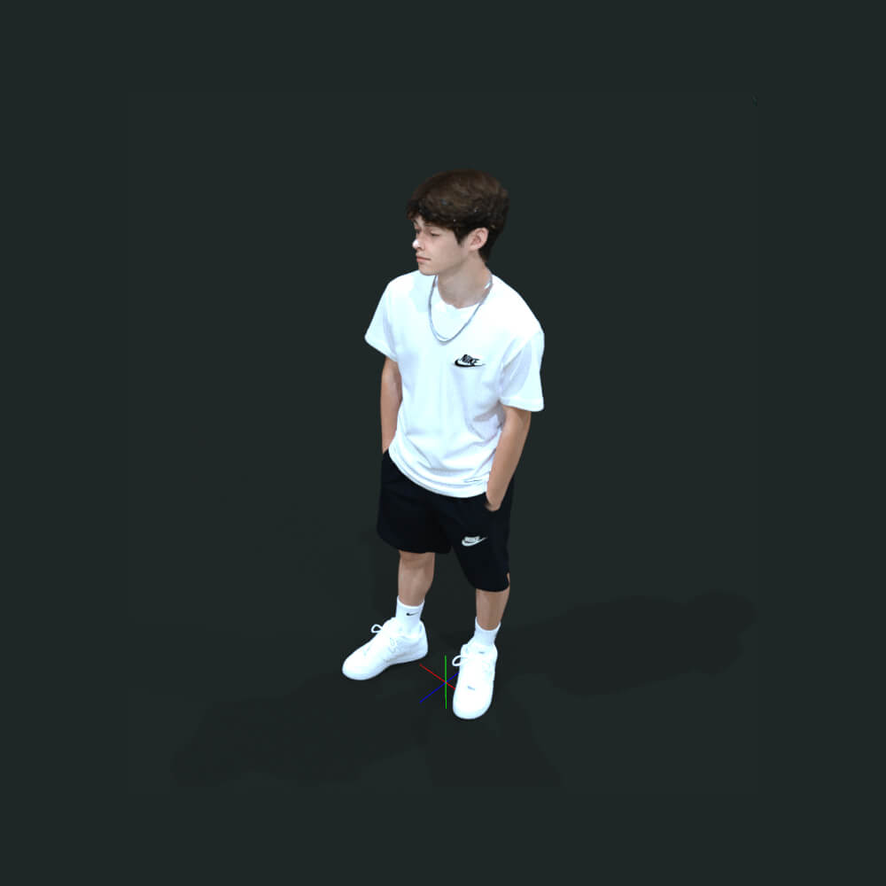 Teenager Stand Boy and Short Daz Content