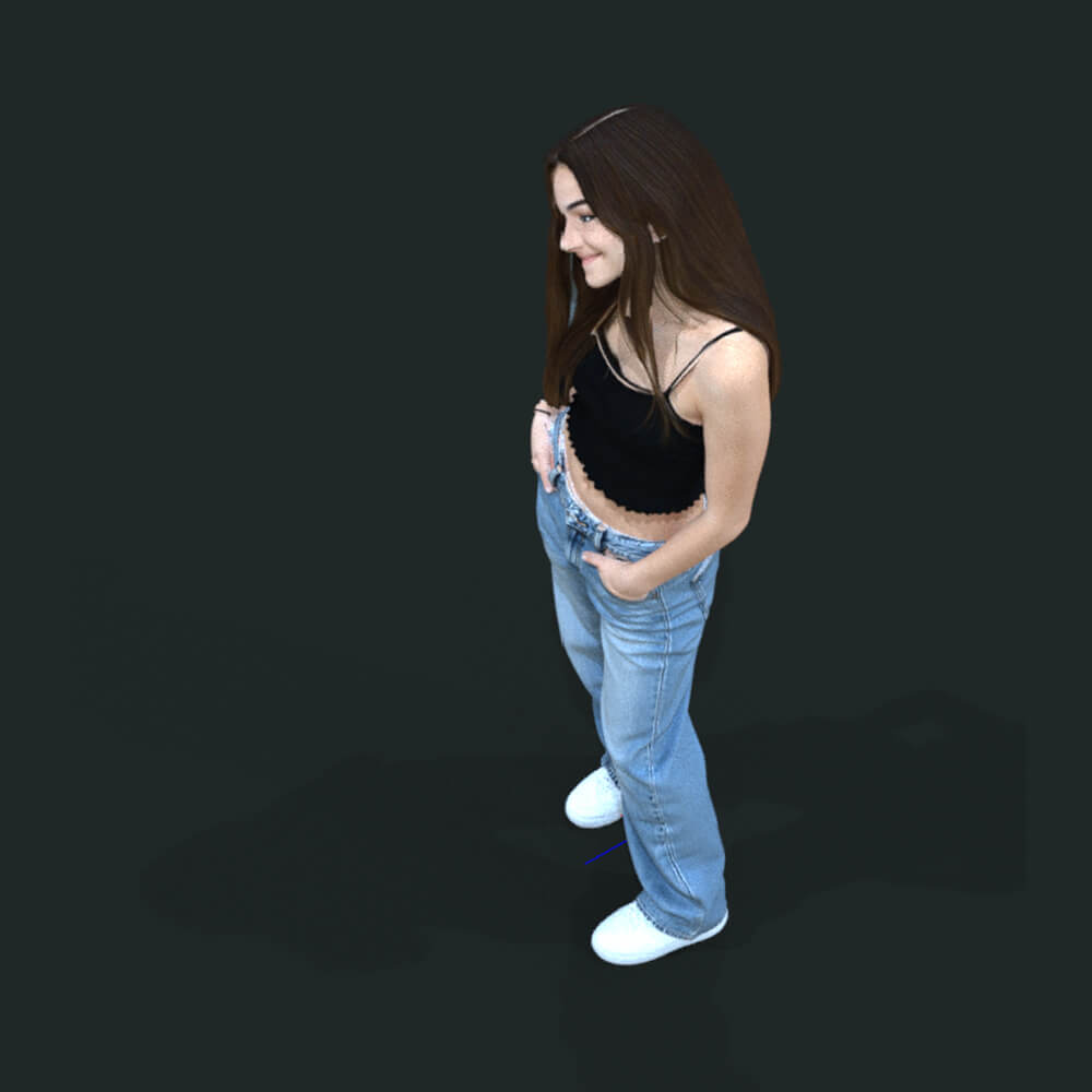 Teenager Standing Girl Daz Content