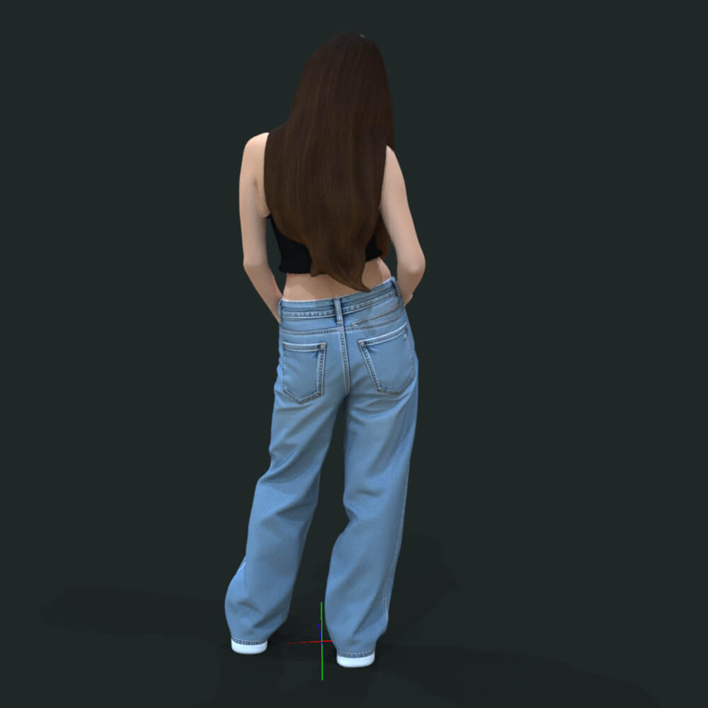 Teenager Standing Girl Daz Content