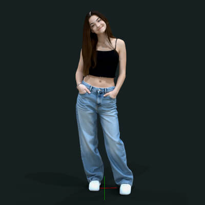 Teenager Standing Girl