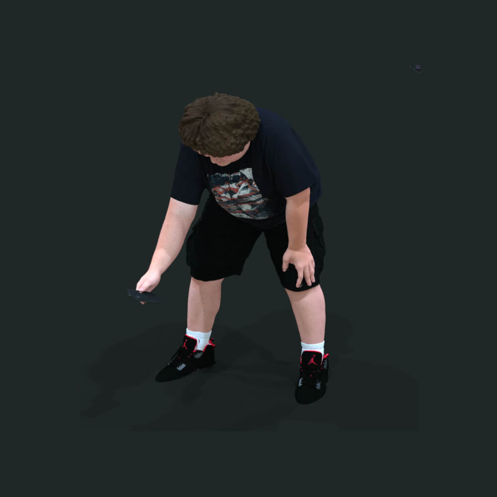 Teenager with Phone 2 Daz Content