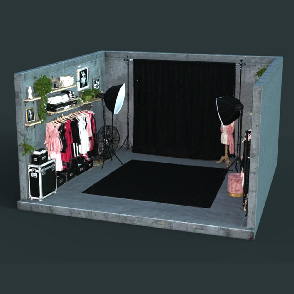 The 3 Walls Collection Studio Photo Daz Content