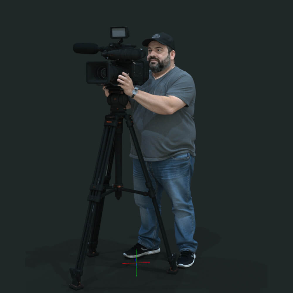 TV Team Cameraman 1 Daz Content