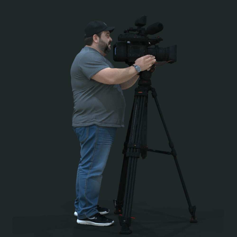 TV Team Cameraman 1 Daz Content