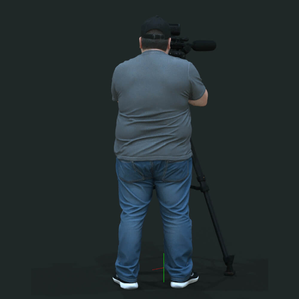 TV Team Cameraman 1 Daz Content