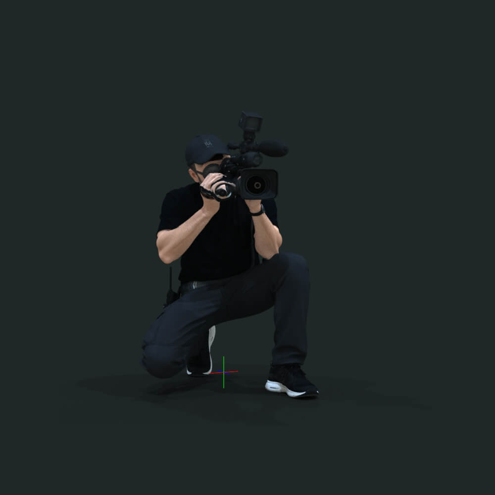 TV Team Cameraman 2 Daz Content