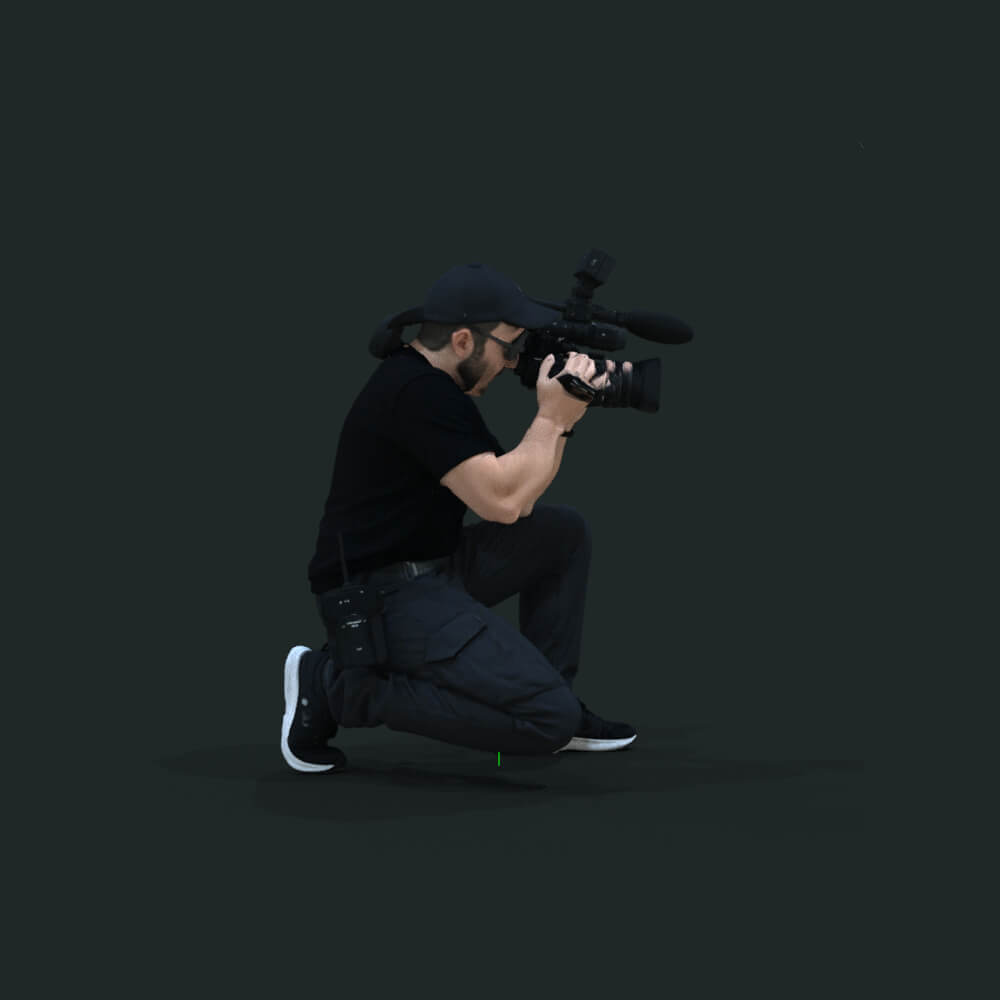 TV Team Cameraman 2 Daz Content