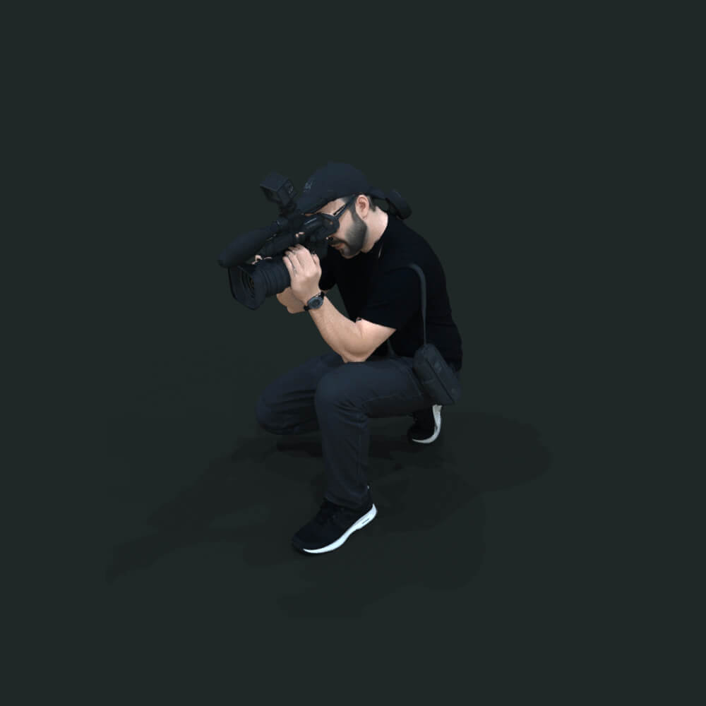 TV Team Cameraman 2 Daz Content