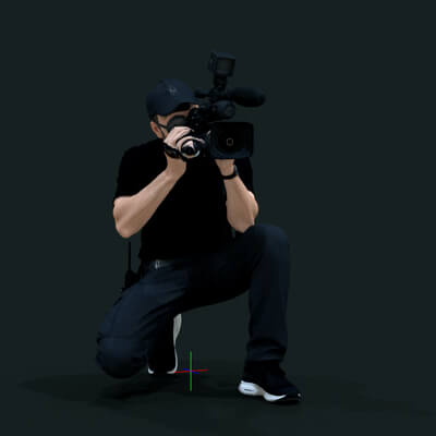 TV Team Cameraman 2