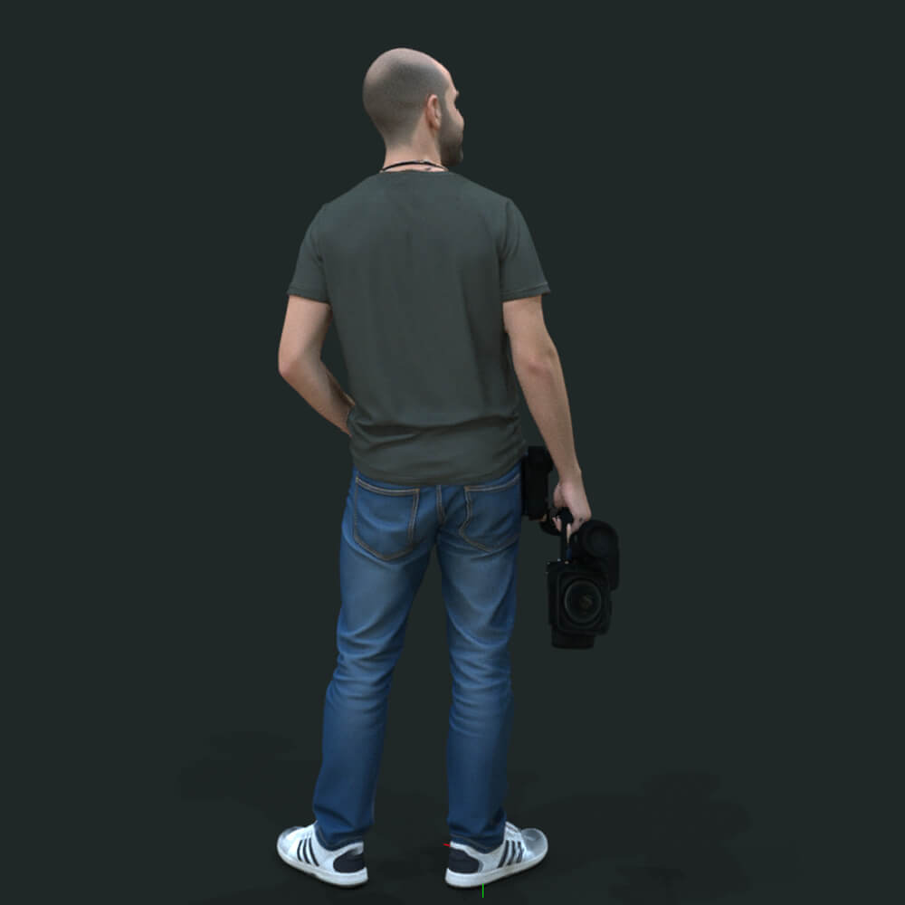 TV Team Cameraman 3 Daz Content