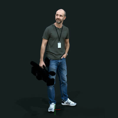 TV Team Cameraman 3