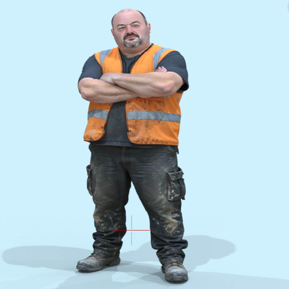 Worker Stand Daz Content
