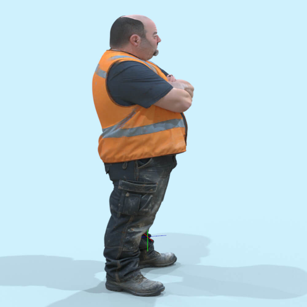 Worker Stand Daz Content