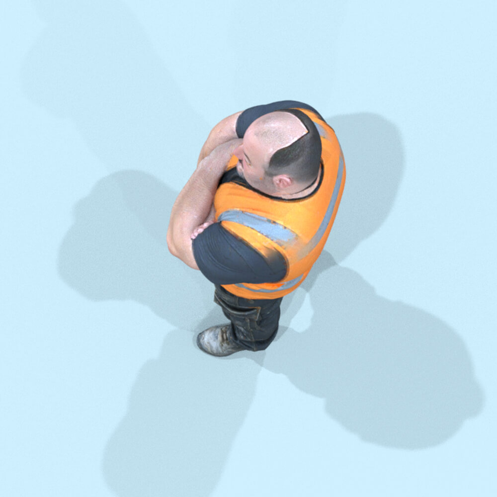 Worker Stand Daz Content