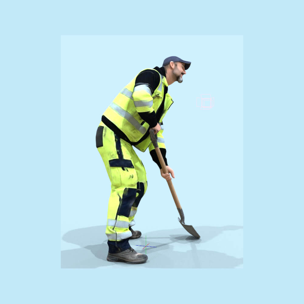 Worker with a Shovel Daz Content